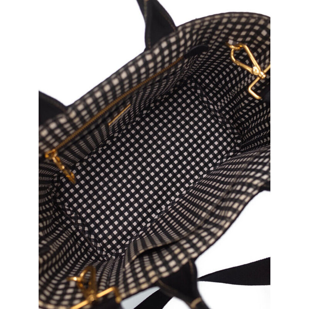 PRADA Canapa Handbag Convertible Shoulder Bag Black - Picture 3 of 9